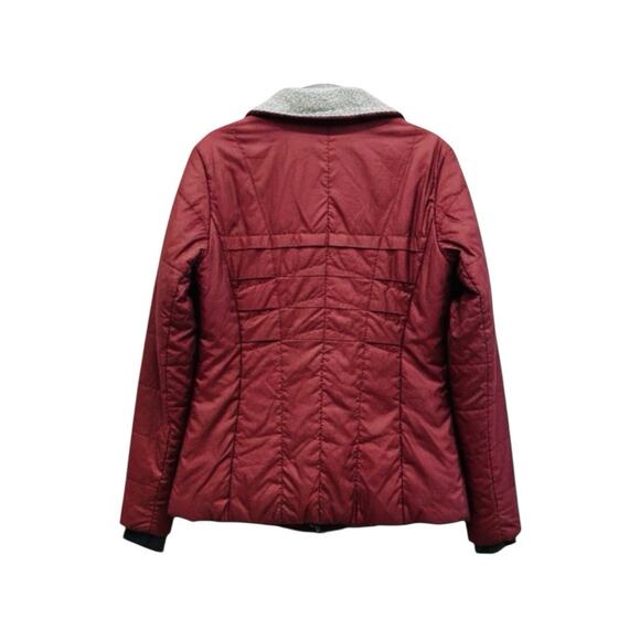 Columbia Jacket Women MED Burgundy Omni Heat Quilted Insulated Puffer Full Zip - Picture 4 of 8